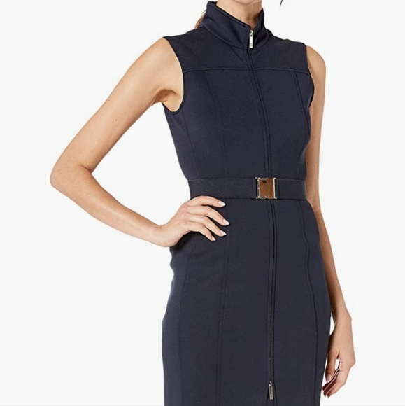 Tommy Hilfiger Dresses & Skirts - Tommy Hilfiger Womens Front Zip Mock Neck Dress